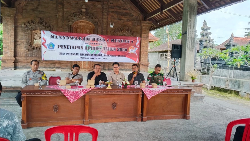 Rapat Musdes Penetapan APBDES Tahun 2026 di desa Payangan