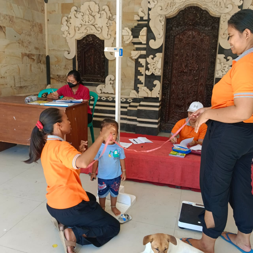 Kegiatan Posyandu Di Banjar Dinas Payangan Tengah Desa payangan